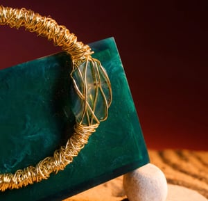 Image of Emerald Green Resin Clutch