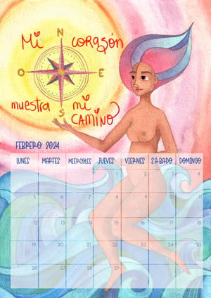 Image of Calendario pared mujer 2024