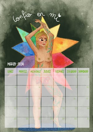 Image of Calendario pared mujer 2024