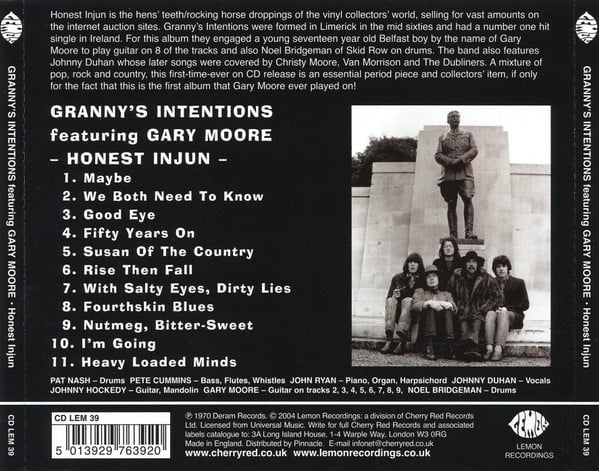 Granny's Intentions – Honest Injun, CD, NEW