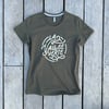 Tee-shirt femme kaki "La Vallée Verte"