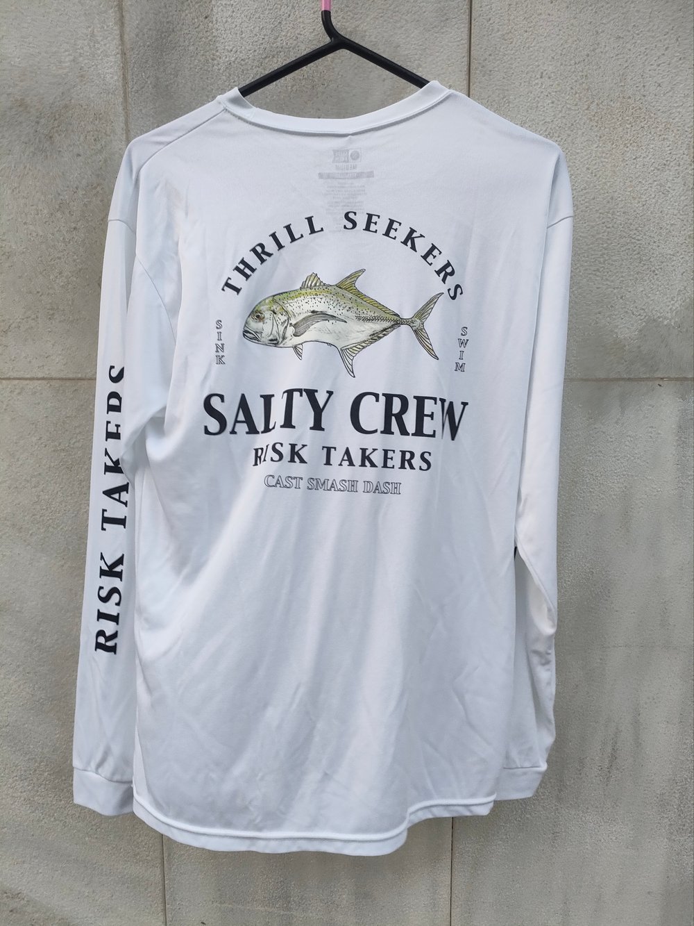 CAMISETA LYCRA SALTY CREW LT LS EN LIQUIDACION
