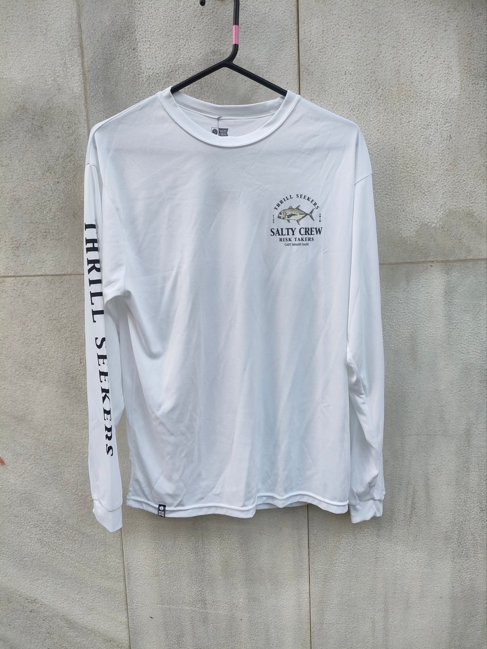 CAMISETA LYCRA SALTY CREW LT LS EN LIQUIDACION