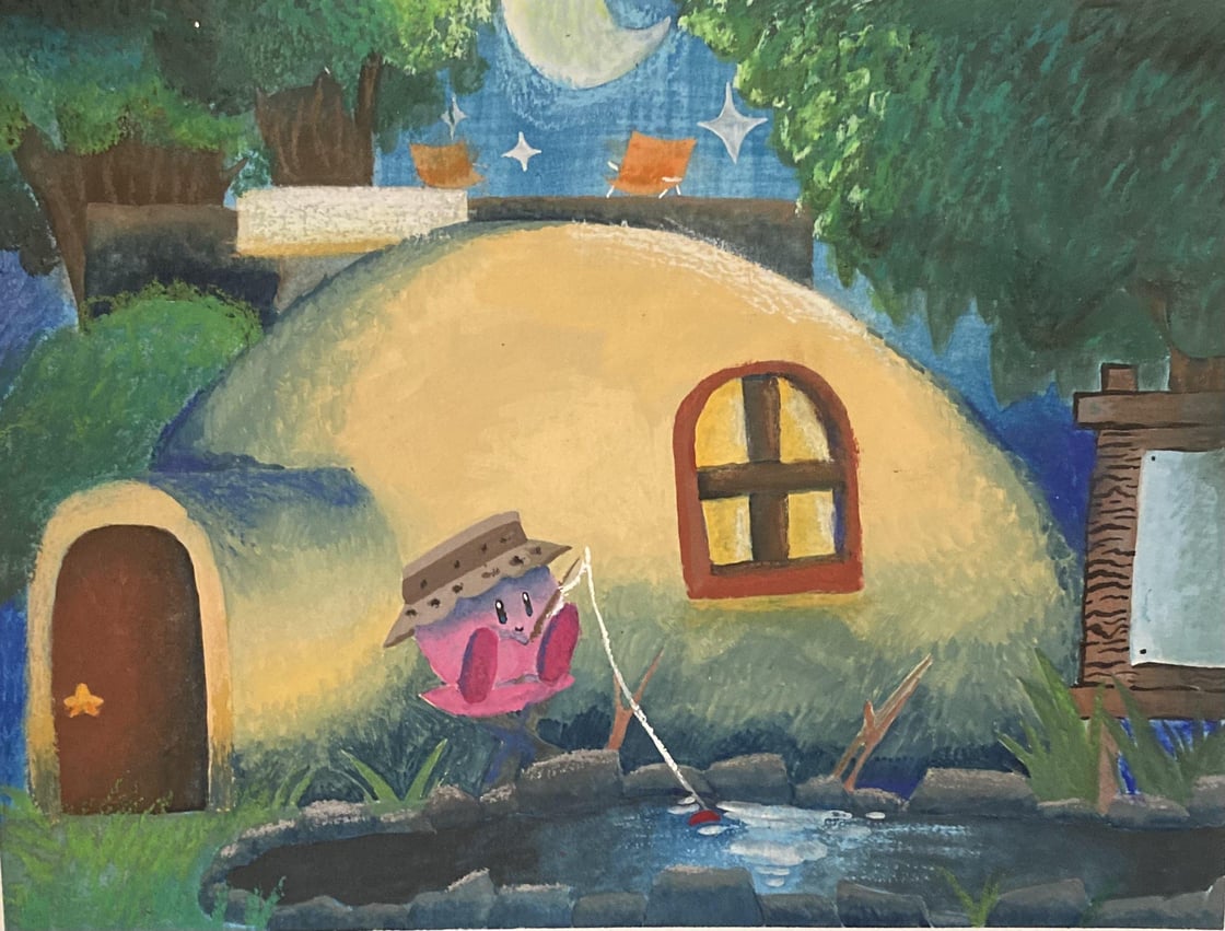 Image of Kirby Fishing print