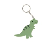 Image 1 of Llavero Silicona Personalizable Dinos World T-Rex de Tutete