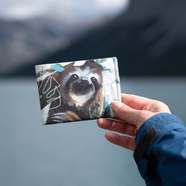Image of Happy Sloth RFID Portemonnaie | Paprcuts Kooperation