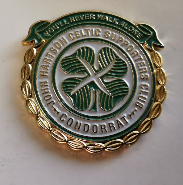 Glasgow Celtic You'll Never Walk Alone Club Crest Logo Poster
