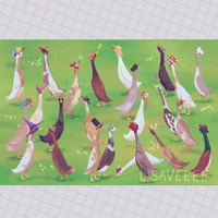 Fancy hat party | large print