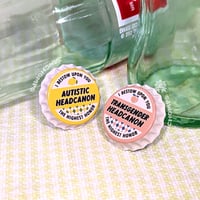Image of HIGHEST HONORS bottle cap pins