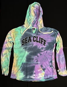 Image of Sea Cliff - Women's Tie Dye Pullover Hoodie