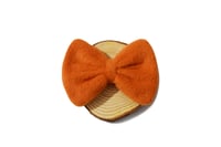 Orange Fleece Bow 