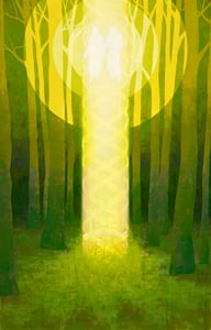 Image of Canvas Giclee Print "First Vision"