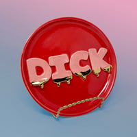 Image 4 of Plates - Drippy Words with 22Kt Gold