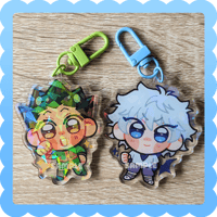 Image 1 of hxh❄️ holographic acrylic charm