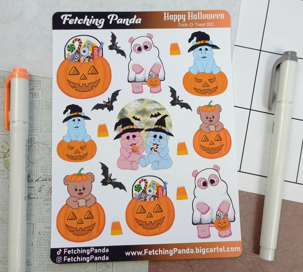 Image of Trick-O-Treat Sticker Sheet