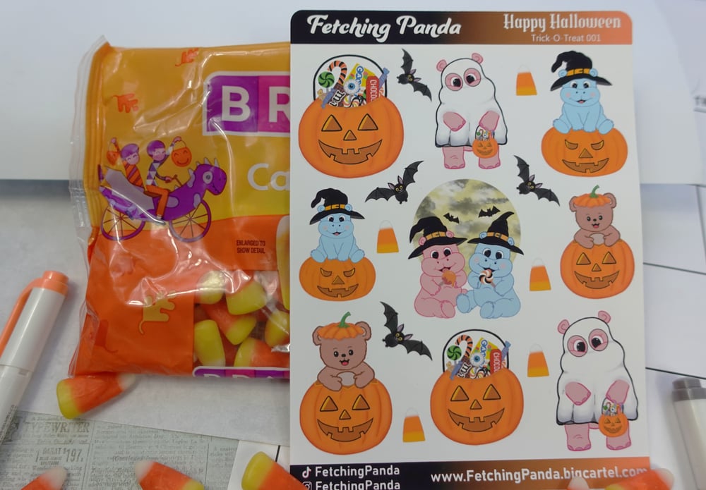 Image of Trick-O-Treat Sticker Sheet