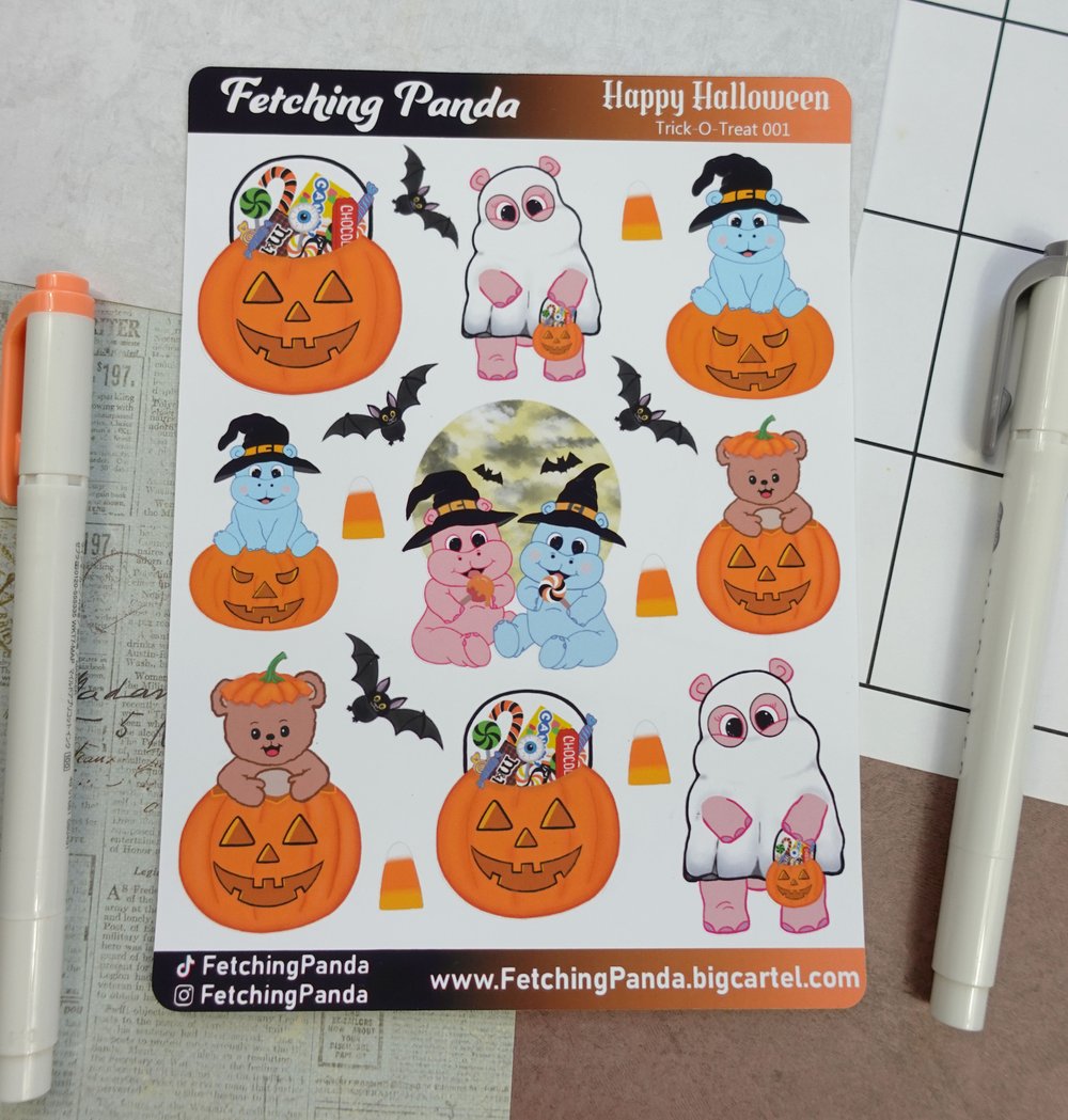 Image of Trick-O-Treat Sticker Sheet
