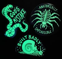 Image 1 of [PRE-ORDER] Glow-in-the-Dark Bone Animal Stickers!