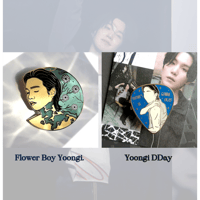 Flower Boy Yoongi Enamel Pin 