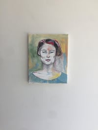 Image 3 of Portrait Of A Writer With Third Eye In Orange.