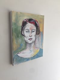 Image 4 of Portrait Of A Writer With Third Eye In Orange.