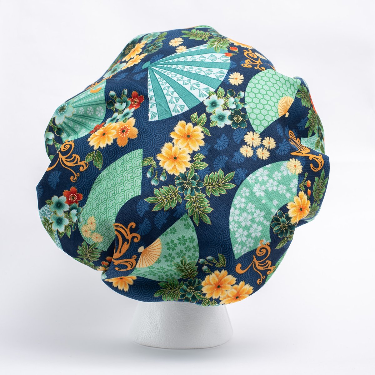 Image of Fans & flowers/Green