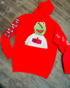 Kermit  Embroidery Hoodie 