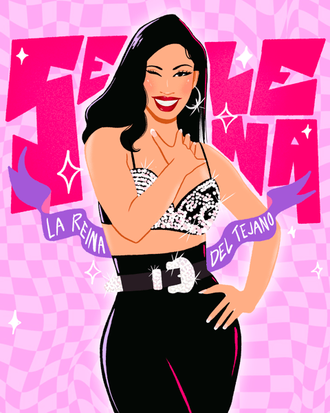 Image of La Reina Selena - 8x10" Print