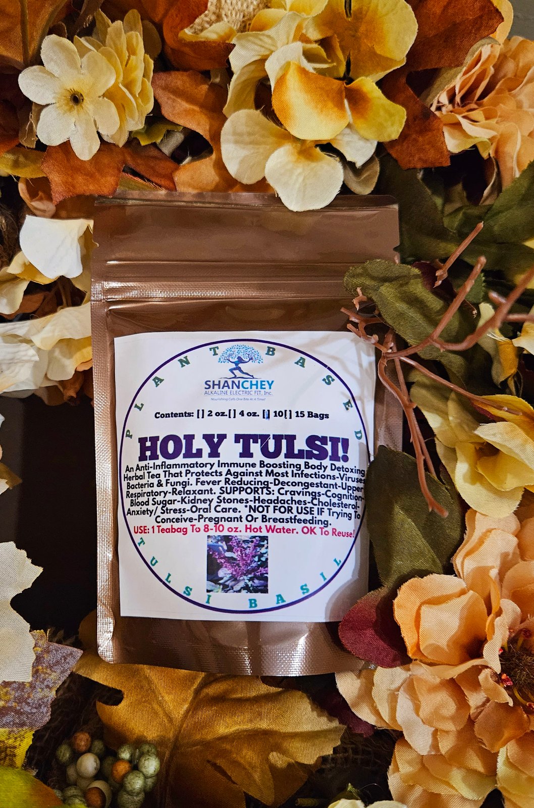 HOLY TULSI Basil Tea Cravings Blood Sugar Cognition Heart