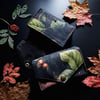 Dark floral tarot storage pouch