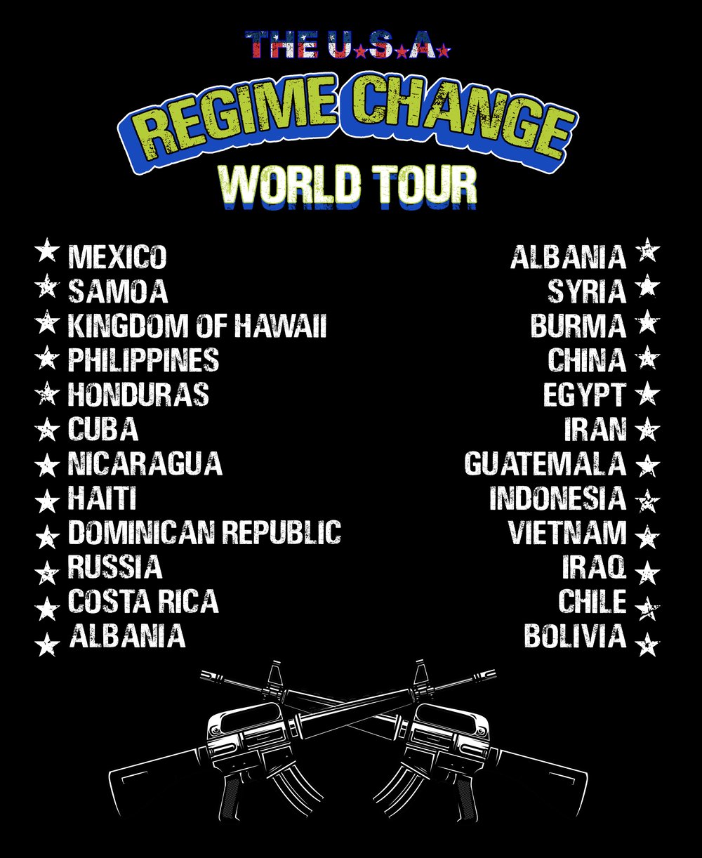 Image of U.S.A. Regime Change World Tour
