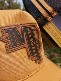 Image 3 of MDP Leather Patch Cuntry Trucker Cap