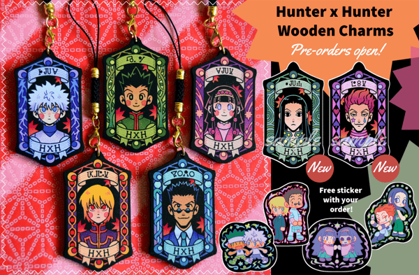 Image of [IN-STOCK] HxH Wooden Charms