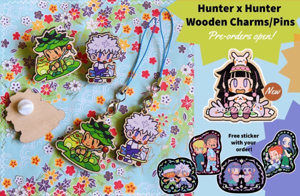Image of [IN-STOCK] HxH (Mini) Charms & Pins