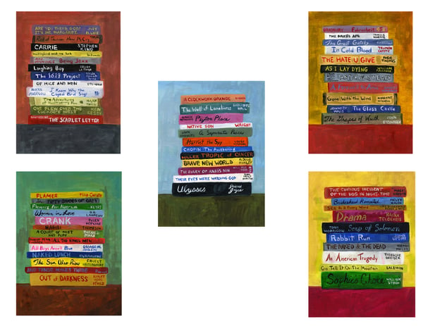 Image of Read Banned Books, 6-10 note cards