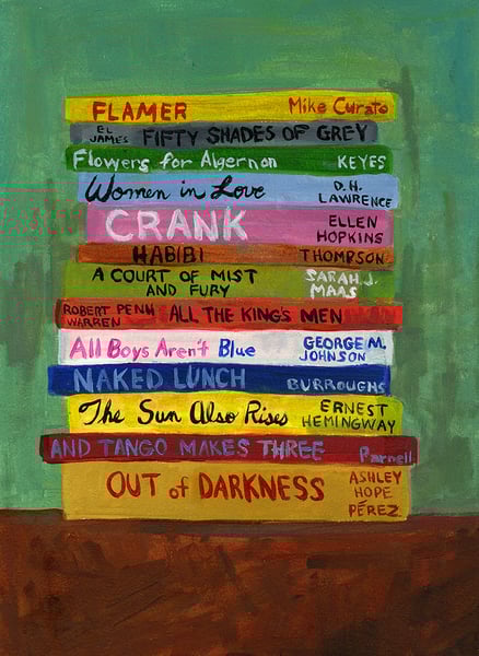 Image of Read Banned Books, #9 - limited edition print