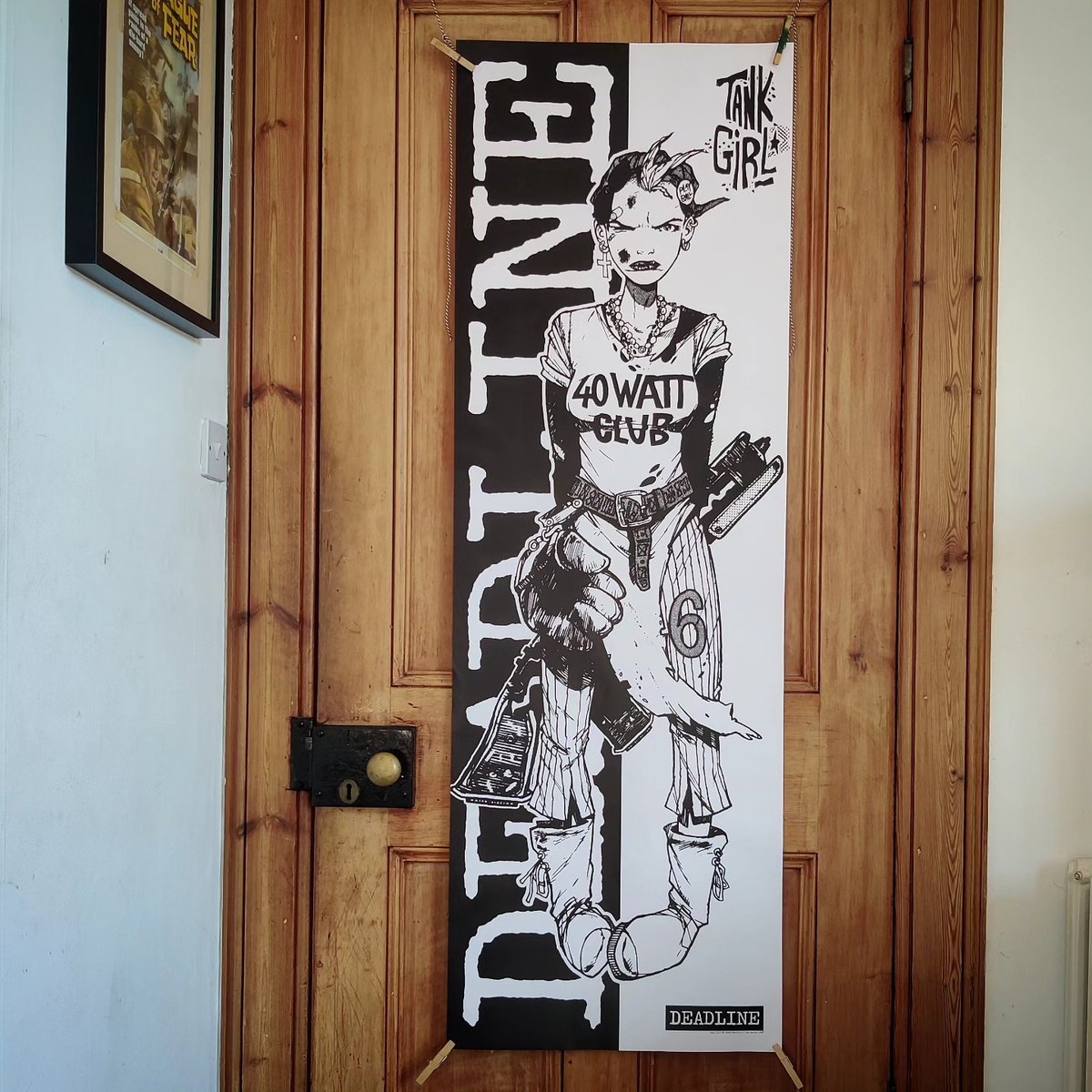 Image of TANK GIRL/DEADLINE REPLICA 1989 DOOR POSTER (5ft.) - plus bonus poster