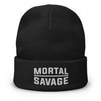 Image 4 of Mortal Savage Equals One - Embroidered Beanie