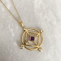 The Heavens Codes Necklace - Amethyst  