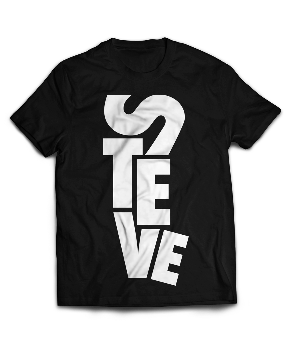 Image of Shirt Steve Typo Black