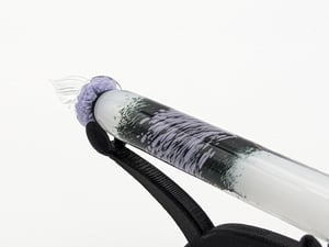 Spray purple over black