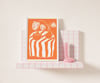 Orange Monstera Tablescape Print