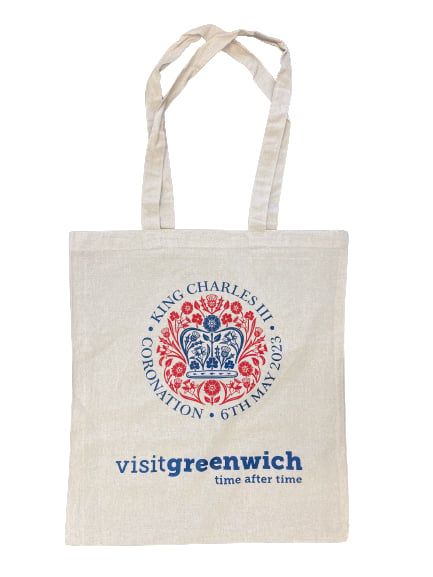 Image of King Charles III Coronation Large Tote bag- Calico