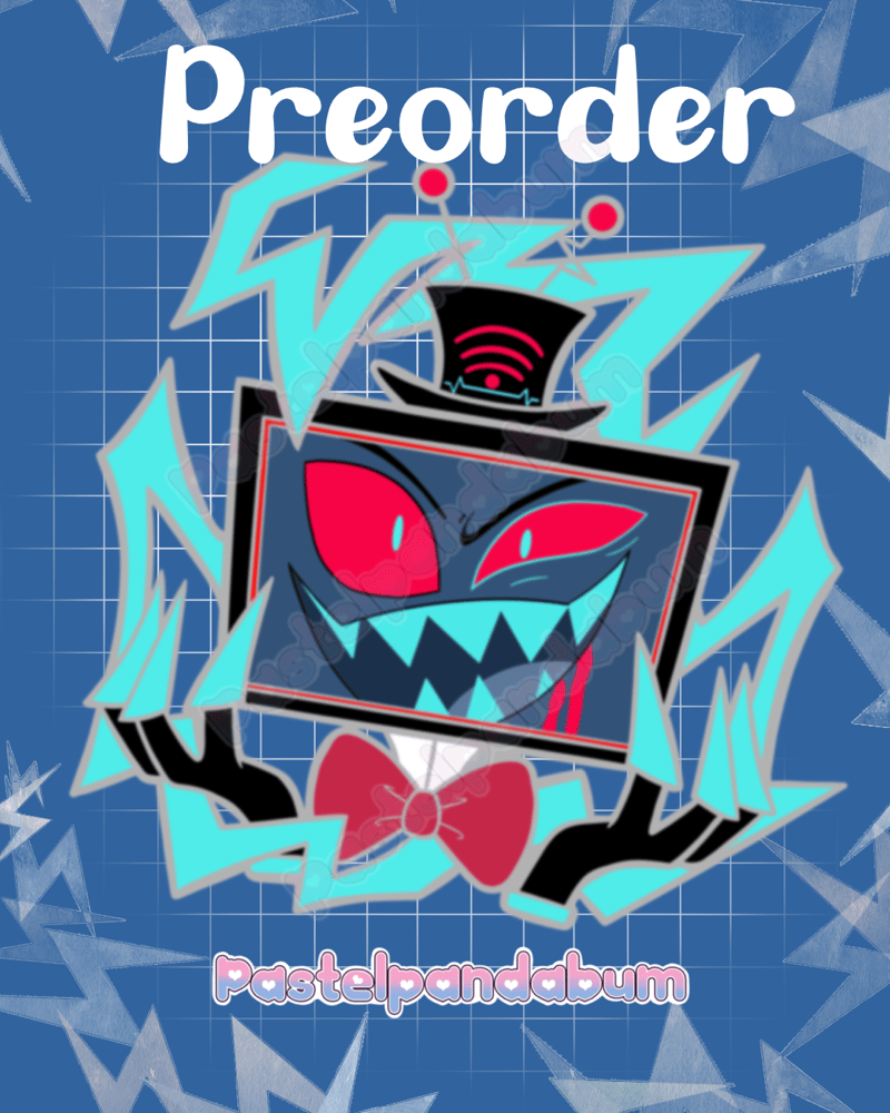 Image of Hazbin Hotel - Vox & Valentino Enamel Pin badge