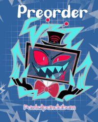 Image 3 of Hazbin Hotel - Vox & Valentino Enamel Pin badge
