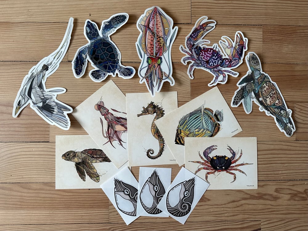 Image of Stickers & Postcards Pack