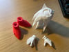 Sonic The Hedgehog Custom 3D Printed Jakks Pacific Sonic  Figure PARTS (Head,Hands,Shoes) UNPAINTED