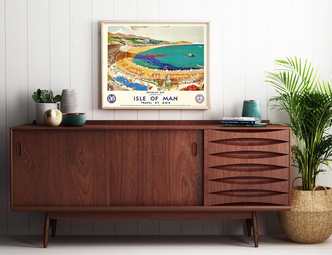 Isle of Man by Christopher Clark | Vintage Poster | Fine art Print