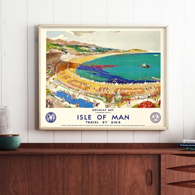 Isle of Man by Christopher Clark | Vintage Poster | Fine art Print