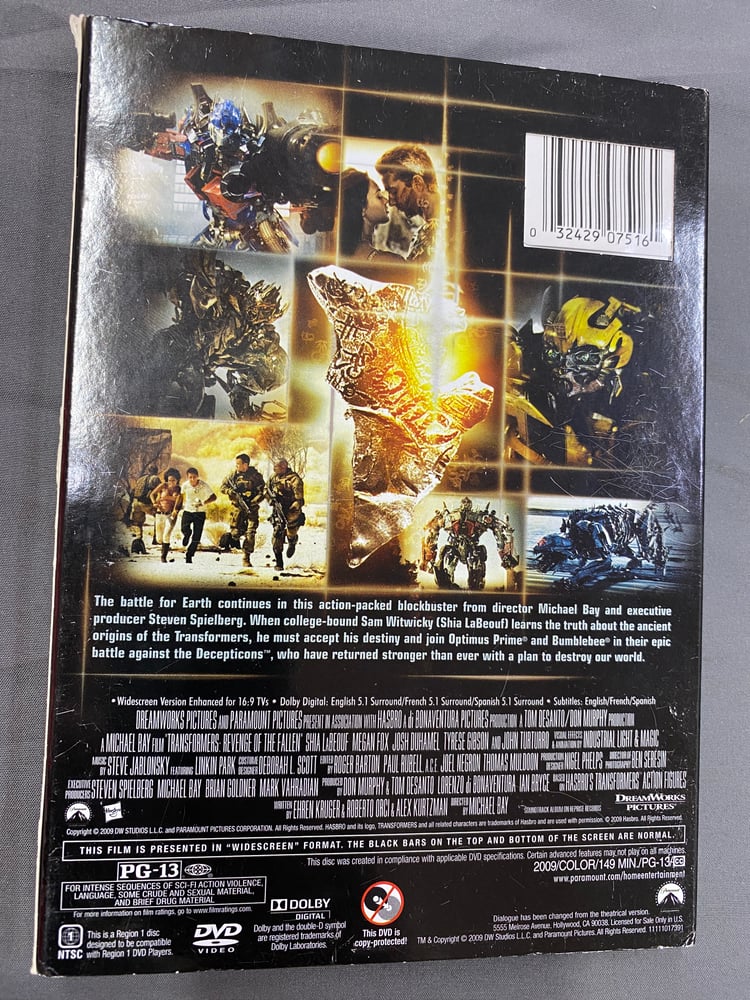 Image of Transformers Revenge of the Fallen DVD 25 pack New Sealed